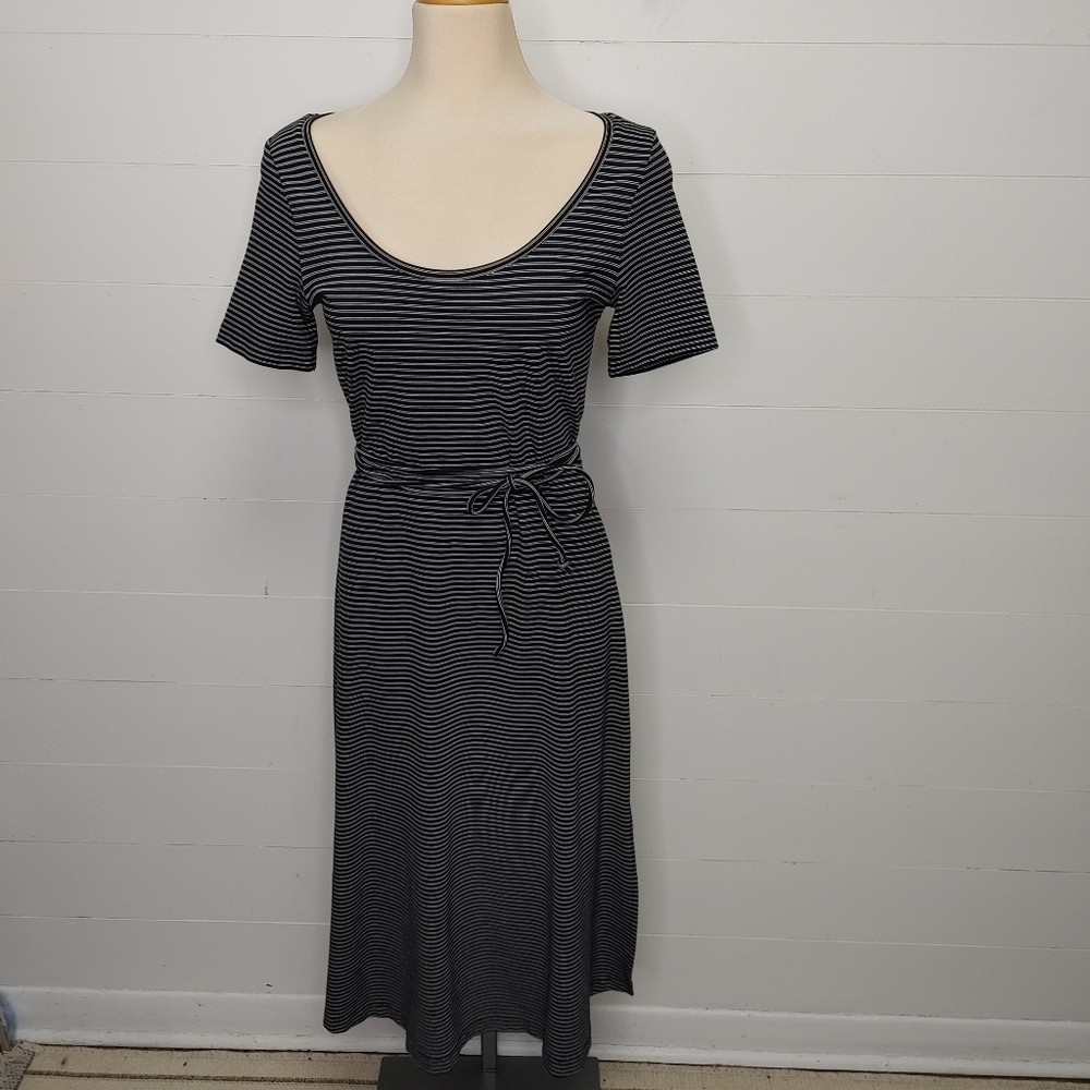 Club Monaco striped scoop neck dress size M - Picture 2 of 11